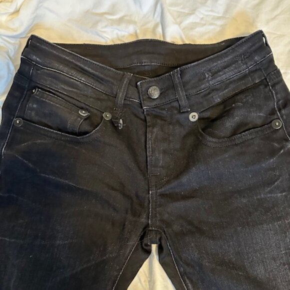 R13 Boy Skinny Jeans in Black, Sz 24 - Picture 6 of 6